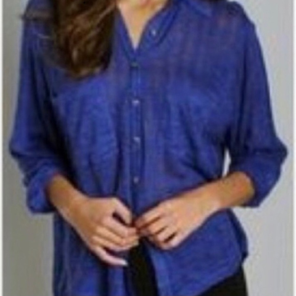 FREE PEOPLE BEACH Button Front Oversized Shirt